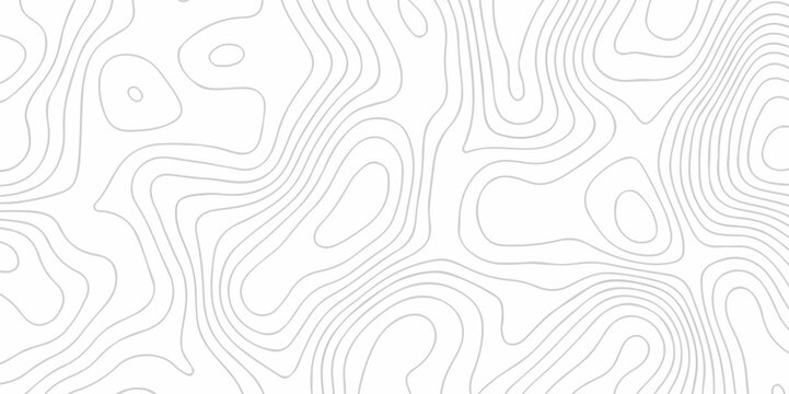 Topographic map background geographic line map with elevation assignments. Modern design with White background with topographic wavy pattern design.paper texture Imitation of a geographical map shades