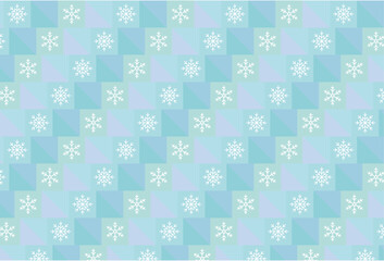 雪のパターン背景　冬　素材