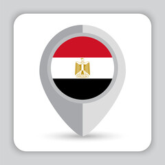 Egypt Flag Pin Map Icon