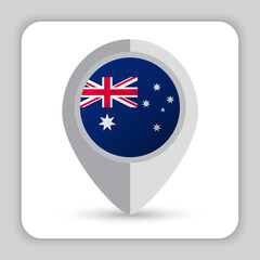 Australia Flag Pin Map Icon