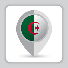 Algeria Flag Pin Map Icon