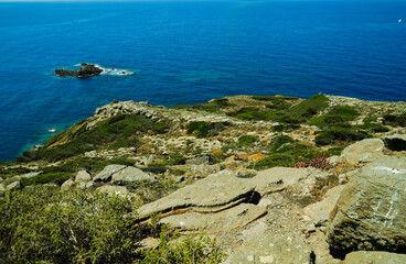 Capo Sandalo, Isola di San Pietro. Sardegna, Italy