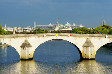 The Royal bridge in the 1st arrondissement of Paris city - obrazy, fototapety, plakaty
