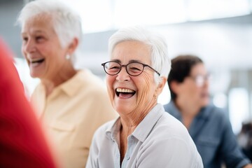 Elders in motion: A candid dance reflects the energy, happiness, and camaraderie among seniors. This image paints an active, lively portrait of retirement life and the joy of growing older