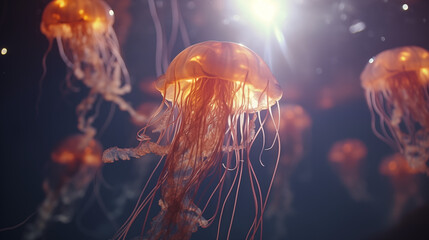 Jellyfish - obrazy, fototapety, plakaty