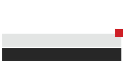 Obraz premium White. Red and Black Lower third.