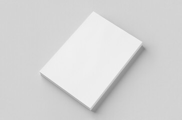 Cv, resume, letterhead, invoice mockup. Stack of A4 papers on a grey background.