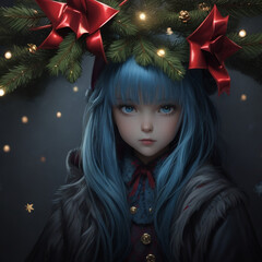 Merry christmas star images collections cute wallpapers ai generated