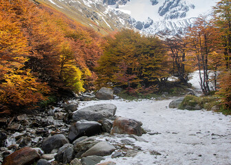 Martial glacier landscape, ushuaia, tierra del fuego, argentina