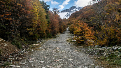 Martial glacier landscape, ushuaia, tierra del fuego, argentina