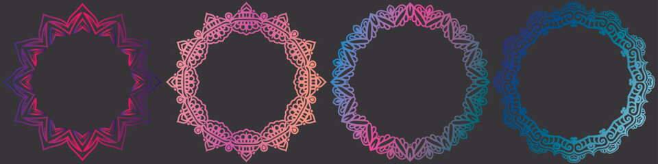 background with flowers art frame design.