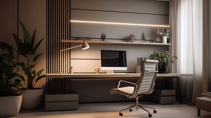 Interior design office minimal