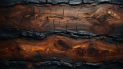Wooden bark dark texture. - obrazy, fototapety, plakaty