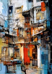 Fototapeta na wymiar Abstract Bangkok images 