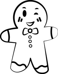 christmas gingerbread person