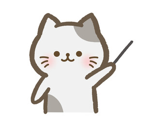 指し示す猫