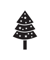 christmas tree icon, vector best flat icon.