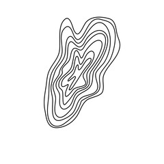 Fototapeta premium Topographic Ine texture