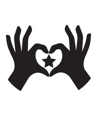 heart in hands icon, vector best flat icon.