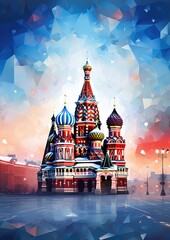 Abstract Moscow images