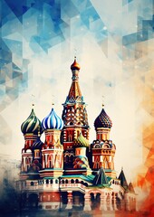 Abstract Moscow images