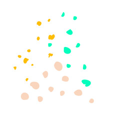 Decorative splash colorful