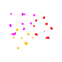 Decorative splash colorful