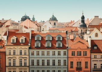 Naklejka na ściany i meble minimalist Prague images