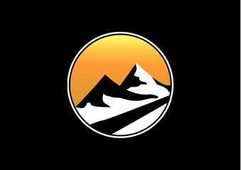 mountain landscape logo