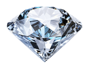 Diamond Isolated on Transparent Background
