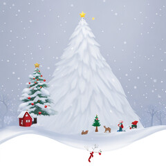 Fototapeta premium Merry christmas star images collections cute wallpapers ai generated