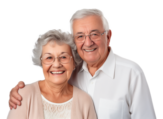Grandparents Isolated on Transparent Background
