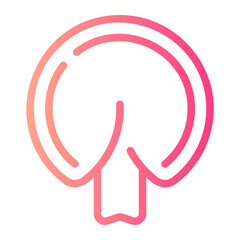 fortune cookie gradient icon