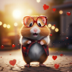 animals hamster, generative AI 