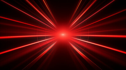 Vibrant Red Light Trails Illuminate Futuristic City Tunnel - Dynamic Motion and Energy in Urban Nightlife