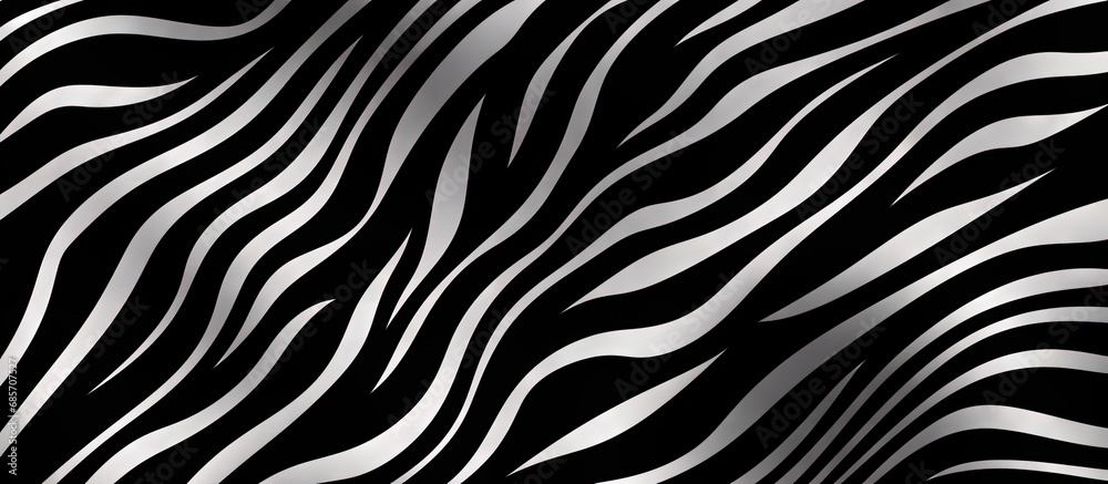 Wall mural abstract zebra pattern printed seamlessly copy space image place for adding text or design