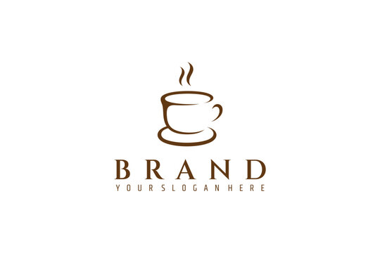 Coffee cup illustration icon logo design