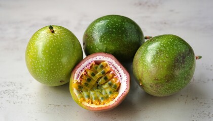Green tasty passion fruit