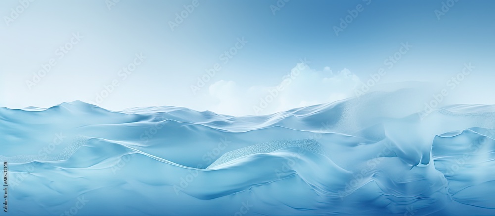 Poster Chilly blue backdrop Copy space image Place for adding text or design