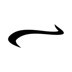 Calligraphic swoosh tail set  underline marker strockes