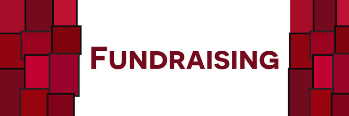 Fundraising Pink Red Grid Left Right 