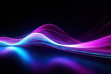 abstract futuristic background with pink blue glowing neon moving high speed wave lines and bokeh lights. Data transfer concept Fantastic wallpaper