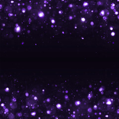 Magical bokeh lights effect background. Sparkling magical dust particles. Glitter and elegant for Christmas.