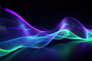 abstract futuristic background with pink blue glowing neon moving high speed wave lines and bokeh lights. Data transfer concept Fantastic wallpaper