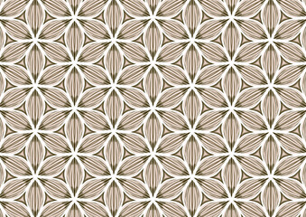 Abstract graphic shape pattern geometric symmetry flower cream brown symbol tribal pattern illustration background backdrop wallpaper fabric pattern printed textiles decorative carpet tiles