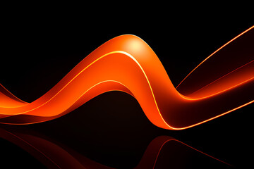 Abstract Orange Background. colorful wavy design wallpaper. creative graphic 2 d illustration. trendy fluid cover with dynamic shapes flow.