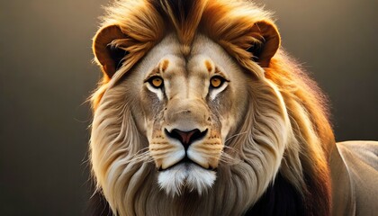 portrait of a lion hd 8k wallpaper stock photographic image