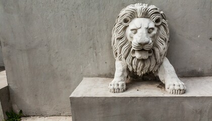 concrete decoration lion