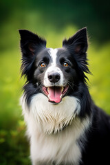 Image of a border collie dog on clean background. Mammals. Pet. Animals.