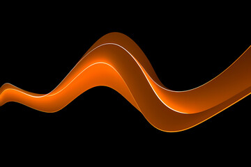 Abstract Orange Background. colorful wavy design wallpaper. creative graphic 2 d illustration. trendy fluid cover with dynamic shapes flow.